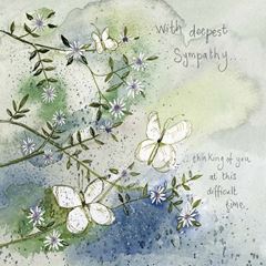 Image de BUTTERFLIES SYMPATHY CARD