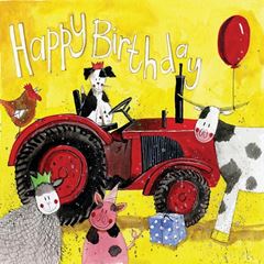 Picture of TRACTOR PARTY BIRTHDAY CARD