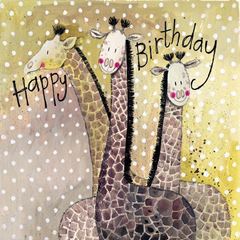 Immagine di THREE GIRAFFES BIRTHDAY CARD