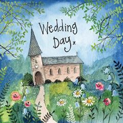 Picture of CHURCH & FLOWERS WEDDING CARD