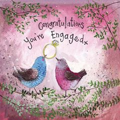 Image de BIRDS OF A FEATHER ENGAGMENT CARD