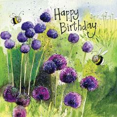 Picture of ALLIUMS BIRTHDAY CARD