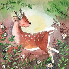 Image de FOREST DEER BLANK CARD