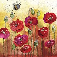 Picture of BEE & POPPIES BLANK CARD