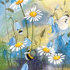 Picture of BEE & DAISIES BLANK CARD