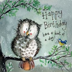 Image de HOOT OF A DAY BIRTHDAY CARD