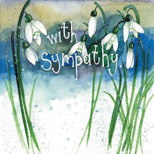 Bild von SNOWDROP SYMPATHY CARD