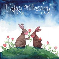 Picture of ANNIVERSARY RABBITTS CARD