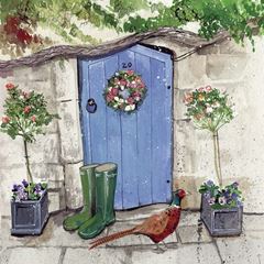 Picture of COTTAGE DOOR BLANK CARD