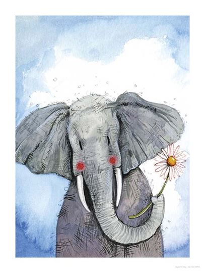 Picture of ELEPHANT AND DAISY