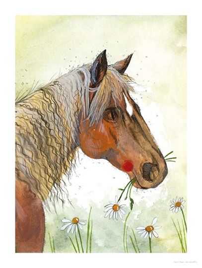 Image sur HORSE AND FLOWERS