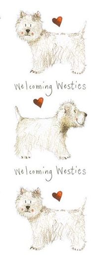 Immagine di WELCOMING WESTIES BOOKMARK