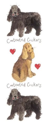 Image sur CONTENTED COCKERS BOOKMARK