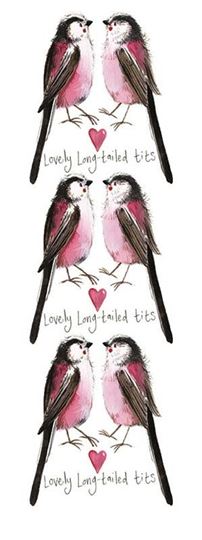 Bild von LOVELY LONG-TAILED TITS BOOKMARK