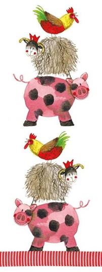 Bild von FARMYARD ACROBATS BOOKMARK