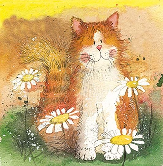 Picture of CAT AND DAISIES