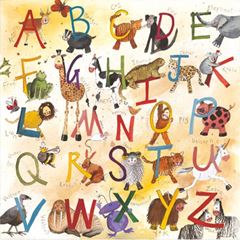 Picture of ANIMAL ALPHABET LARGE CANVAS