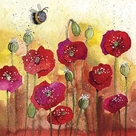 Immagine di BEE AND POPPIES MEDIUM CANVAS
