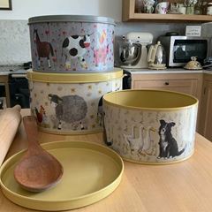 Image de DAISYFIELD FARM CAKE TIN SET OF 3