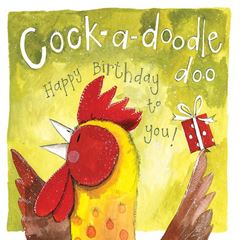 Immagine di COCK-A-DOODLE-DOO BIRTHDAY CARD