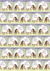 Image de BIRTHDAY HEDGEHOG GIFT WRAP