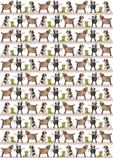 Bild von COUNTRY DOG GIFT WRAP