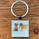 Bild von BARKING BORDERS KEY RING