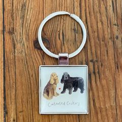 Image de CONTENTED COCKERS KEY RING