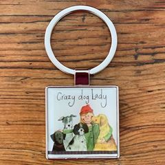 Bild von CRAZY DOG LADY KEY RING