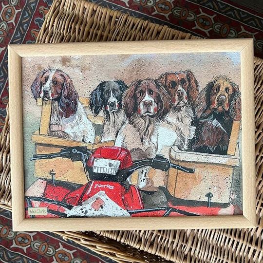 Picture of WORKING SPANIELS LAP TRAY