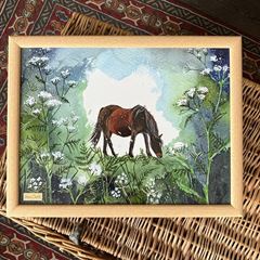 Bild von HORSE AND COW PARSLEY LAP TRAY