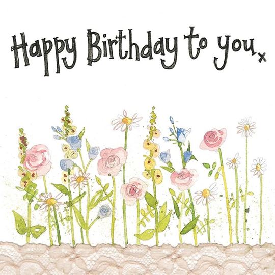 Bild von MEADOW FLOWERS BIRTHDAY CARD