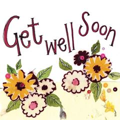 Image de YELLOW FLOWERS GET WELL CARD