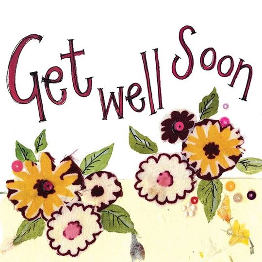Image sur YELLOW FLOWERS GET WELL CARD