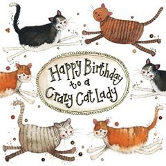 Image de CAT LADY BIRTHDAY CARD