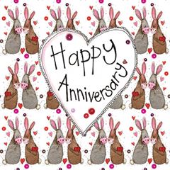 Bild von RABBIT ANNIVERSARY CARD