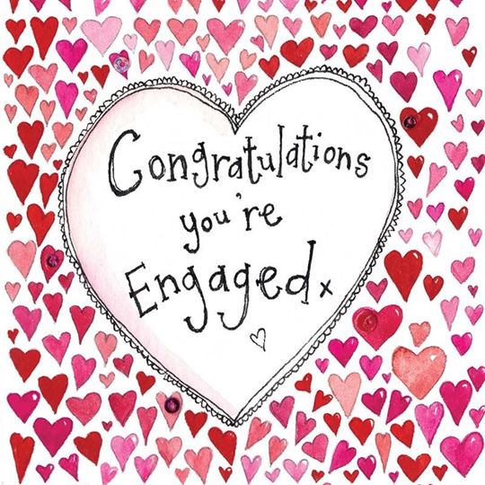 Bild von ENGAGEMENT HEARTS CARDS