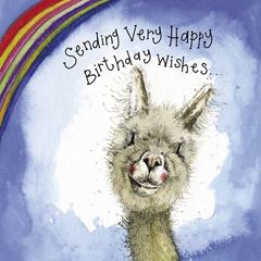 Bild von SUNSHINE LITTLE ALPACA BIRTHDAY FOIL CARD