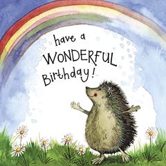 Picture of SUNSHINE HEDGEHOG BIRTHDAY FOIL CARD