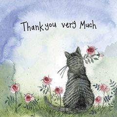 Picture of SUNSHINE CAT THANK YOU FOIL CARD
