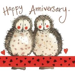 Picture of ANNIVERSARY OWLS CARD