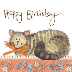 Picture of CAT AND BOW BIRTHDAY CARD