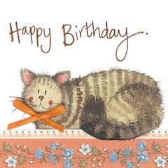 Bild von CAT AND BOW BIRTHDAY CARD