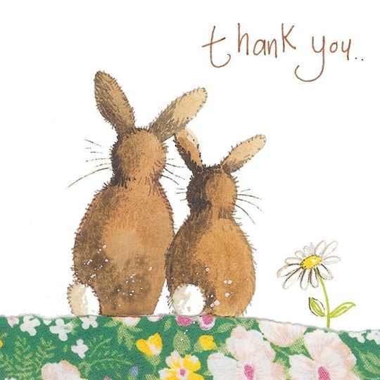 Bild von THANK YOU RABBIT CARD