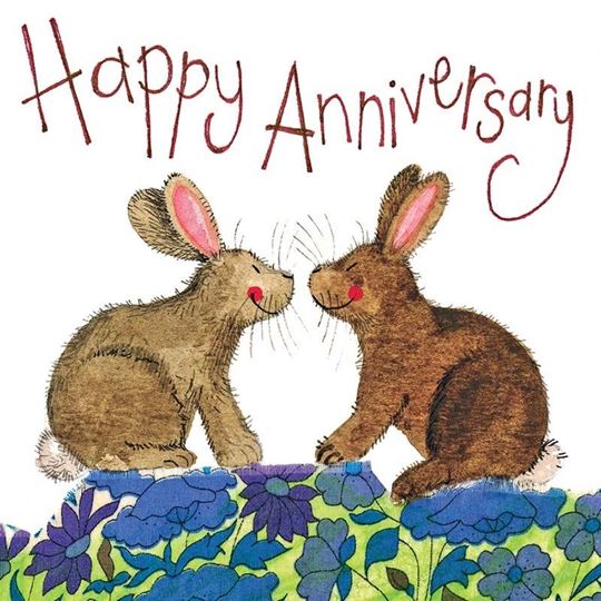 Immagine di BUNNIES ANNIVERSARY CARD