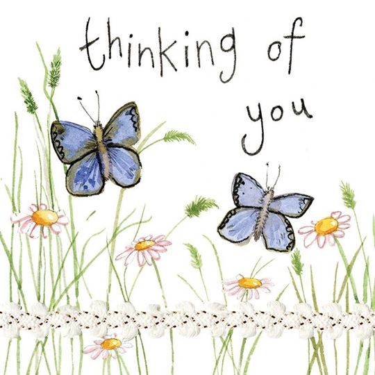 Image sur BUTTERFLIES THINKING OF YOU CARD