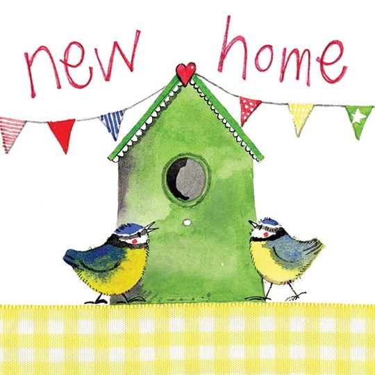 Image sur BIRD HOUSE NEW HOME CARD