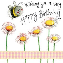 Picture of BEE & DAISY BIRTHDAY CARD