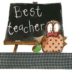 Picture of BEST TEACHER CARD