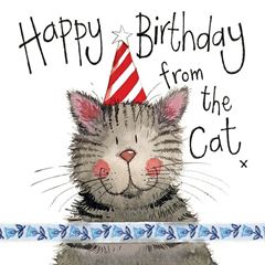 Picture of STRIPY HAT BIRTHDAY CARD